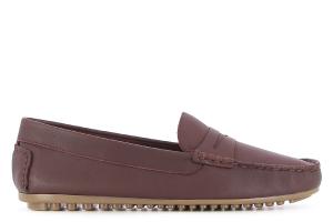 Лоферы Sauvage на плоской подошве Casas, бордовый
