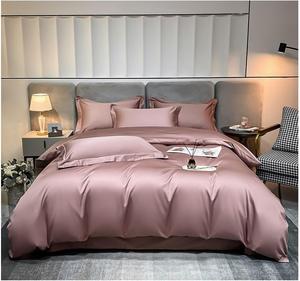 RomildaYuan Комплект постельного белья из ультрамягкого хлопка однотонный розовый Pink B