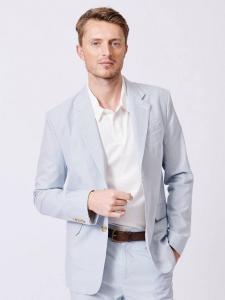 Пиджак Pasmore Tailored Fit из льняной смеси Aubin, Blue/White