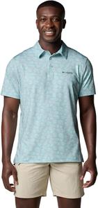 Columbia мужская футболка-поло Super Slack Tide II Stretch, Crushed Blue Poppin