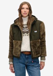 Флисовая куртка Superdry & Co SUPER SOFT HYBRID FULL ZIP, Winter Twig Beige/Beige