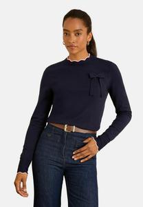 Джемпер Love & Roses REGULAR FIT FINE GAUGE, Navy Blue Bow/Blue