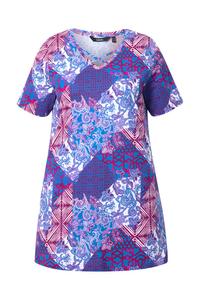 Рубашка Ulla Popken, синий/темно-красный