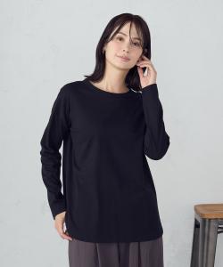 Футболка с длинными рукавами и разрезом по низу