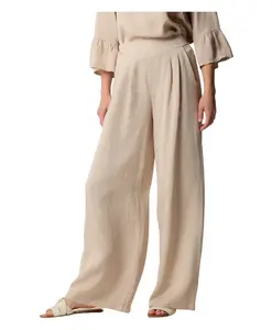 Брюки с широкими штанинами Kocca, бежевый