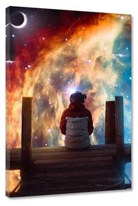 Картина на холсте Hustling Sharks LONELY DREAMS, синий