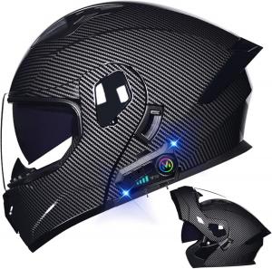 Шлем мотоциклетный AAREG Bluetooth Helmets, черный