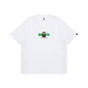 Футболка с логотипом A Bathing APE Aape, белый