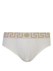 Versace комплект из трех боксеров с узором Greca, белый