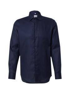 Рубашка делового кроя Slim Fit SEIDENSTICKER Schwarze Rose, Night Blue