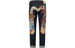 Джинсы мужские деним синие Evisu, синий