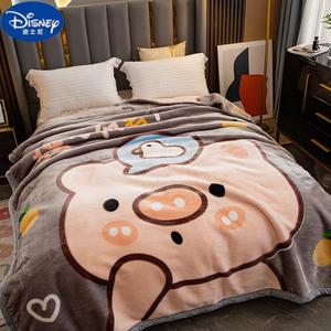 Disney Плед Lashar 150х200 см, вес 4,5 кг, двусторонний, велюр, цвет Pig Happy - Lashar, Er Maotan