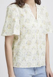 Блузка Willa PULZ, белая с принтом