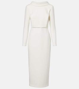 Миди-платье из крепа Roland Mouret, Cream