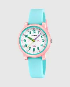 Резиновые часы K5827/3 Digitana с синим ремешком Calypso