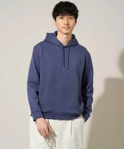 Простая в уходе/устойчивая к образованию катышков жаккардовая толстовка с геометрическим узором (эластичная/можно стирать в машине) Avv, цвет Dark Blue