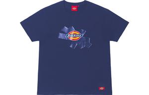 Футболка унисекс темно-синяя Dickies, темно-синий