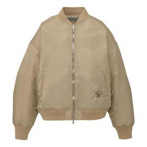 (WMNS) Летная куртка Onitsuka Tiger с вышитой головой тигра, цвет хаки