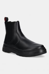 Кожаные сапоги Urian Hugo, черный