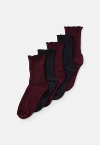 Носки Anna Field 5 PACK CONTRAST FRILL EDGE, Bordeux/Navy/Bordeaux