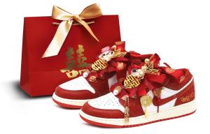 Jordan Кроссовки Air 1 Vintage Unisex низкие Red/White