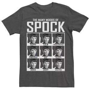 Мужская футболка Star Trek The Original Series Spocks Moods Licensed Character