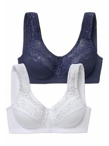 Бюстгальтер на косточках PETITE FLEUR, цвет blau+weiß