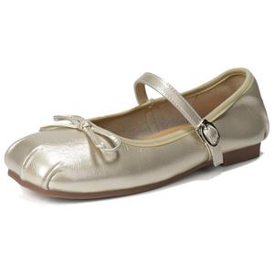 GOSO Туфли Мэри Джейн на массивном каблуке женские шампань, цвет Champagne