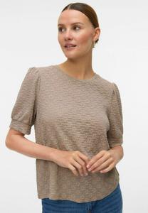 Блуза Vero Moda VMFLOWER, Moon Rock/Brown