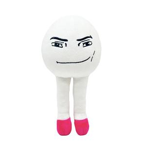 Shangjia Причудливая белая кукла в яйце на высоких каблуках, плюшевая кукла, высота 18 см