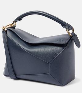 Пазл Эдж маленькая кожаная сумка через плечо Loewe, Deep Navy