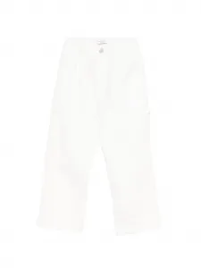Брюки со складками Paolo Pecora Kids, белый