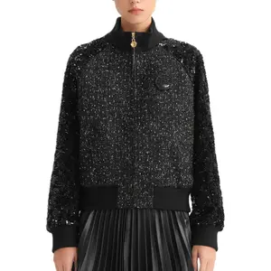 KARL LAGERFELD Куртки и пальто женские черные KARL LAGERFELD / Karl Lagerfeld Jeans