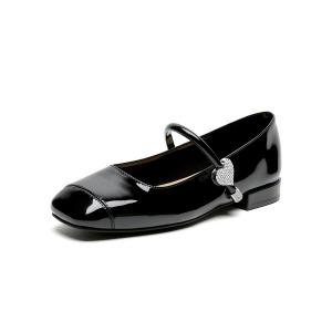 HUANAI Мэри Джейн туфли женские красно-черные, цвет Black