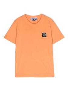 Stone Island Junior футболка с нашивкой Compass, оранжевый