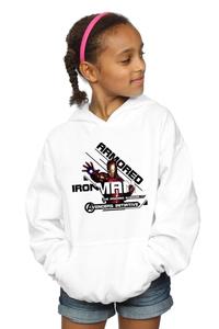 Толстовка с капюшоном «Мстители» «Железный человек» в броне Marvel, белый