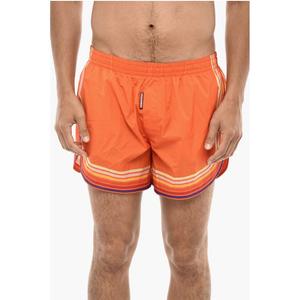 Плавки-шорты с полосатым принтом Dsquared2, Orange