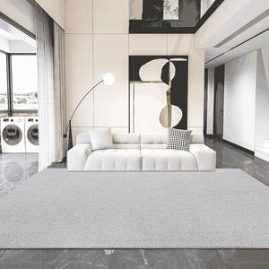 Budis Ковер 300х400 см для гостиной/спальни из новозеландской шерсти, в японском стиле wabi-sabi, светлый однотонный, модель Alps 04