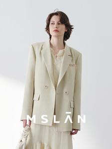 Пиджак Mslan весенний, миндальный