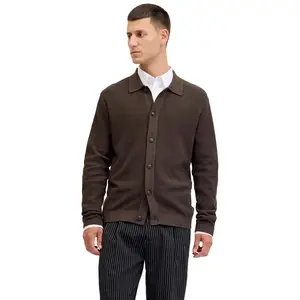 Вязаный кардиган Jack & Jones Bladevin, коричневый