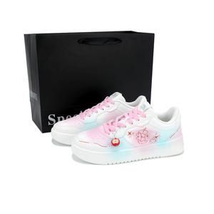 Расслабленные нескользящие, устойчивые к истиранию, легкие низкие скейтбордские туфли women's ANTA, розовый