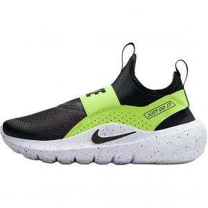 Nike Flex Runner 4 амортизирующие, износостойкие низкие детские кроссовки для бега black green kids