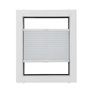 Плиссированные жалюзи Sunlines «Start-up Style Crush», светозащита, без сверления, натянутые, по индивидуальному заказу, цвет weiß + weiß