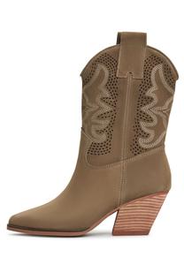 Ковбойские/байкерские ботильоны Cesare Gaspari, цвет beige