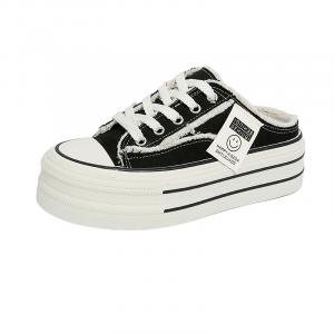 Puppytown Скользостойкие, антибактериальные, бесшумные закрытые тапочки для женщин черные, цвет Black