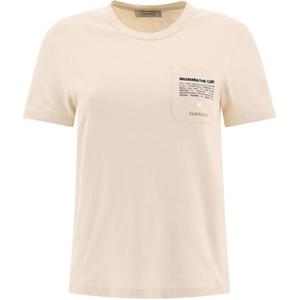 Футболка Cotton с вышитым логотипом Sax от Max Mara MaxMara, розовый