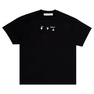 Маркер Off-White поверх футболки Черный/Белый