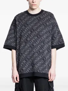 Футболка с принтом логотипа Mastermind World, черный