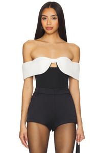 Топ Koraline Majorelle, black & white