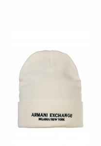 Шапка Armani Exchange Beanie, Weiß/White